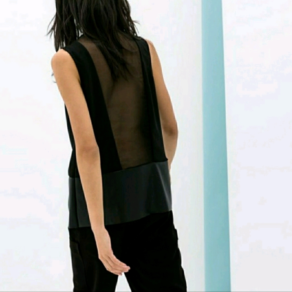 COPY - ZARA COMBINED SLEEVESLESS TOP